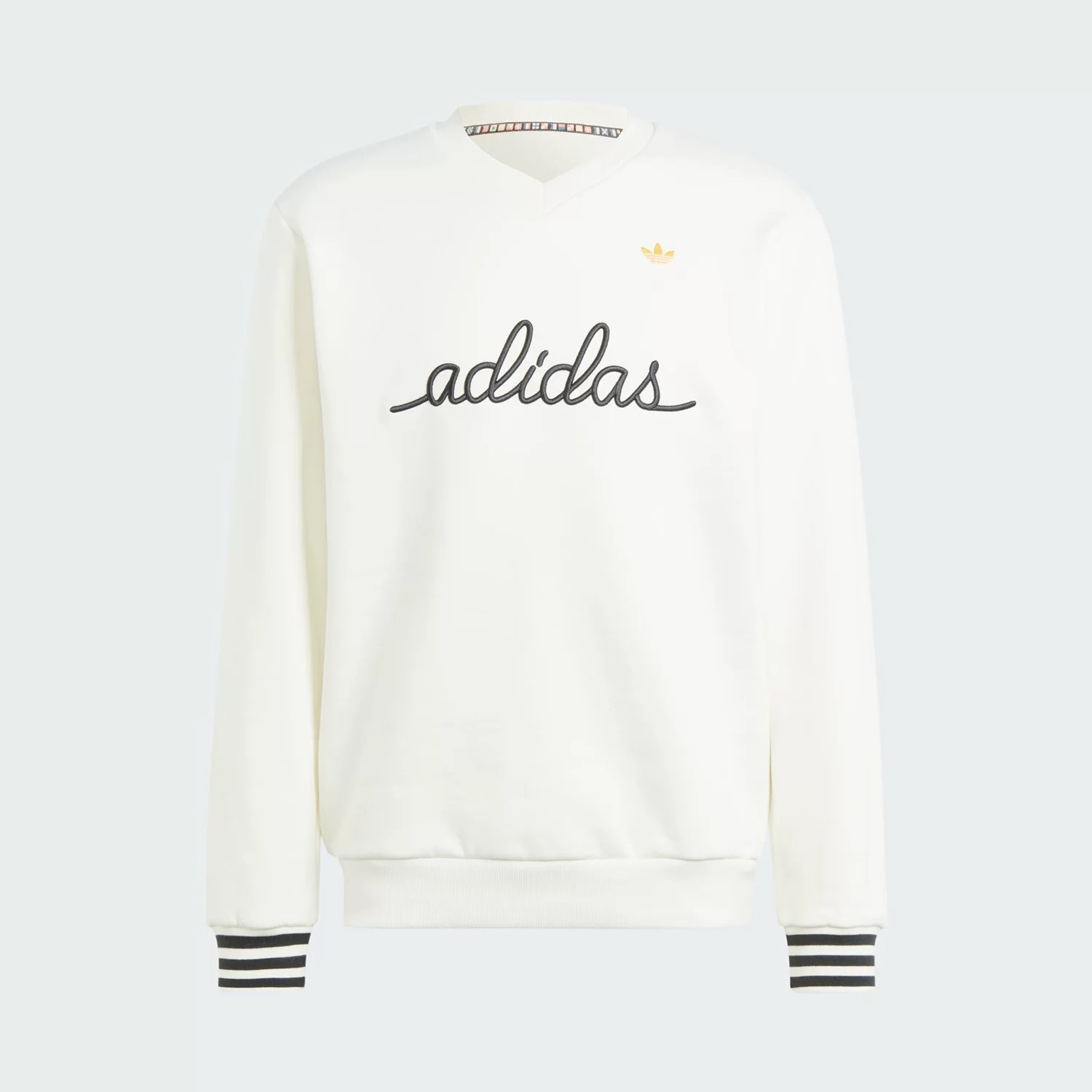 阿迪达斯三叶草男子休闲运动休闲圆领套头卫衣长袖T恤 IR7595