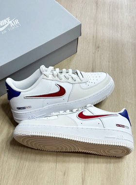 耐克Nike Air Force 1 AF1红蓝鸳鸯钩女子运动休闲板鞋HF5744-146