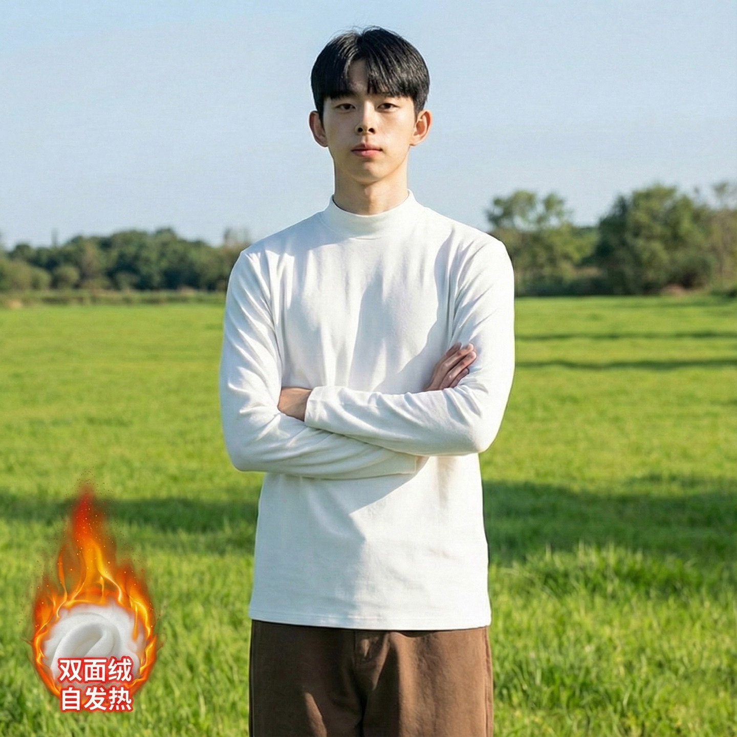 不谈钱只谈元 320g双面加厚德绒半高领保暖打底衫内搭秋冬长袖T恤,运动服/休闲服装,运动T恤,淘宝优惠券,粉丝福利购,淘宝优惠卷