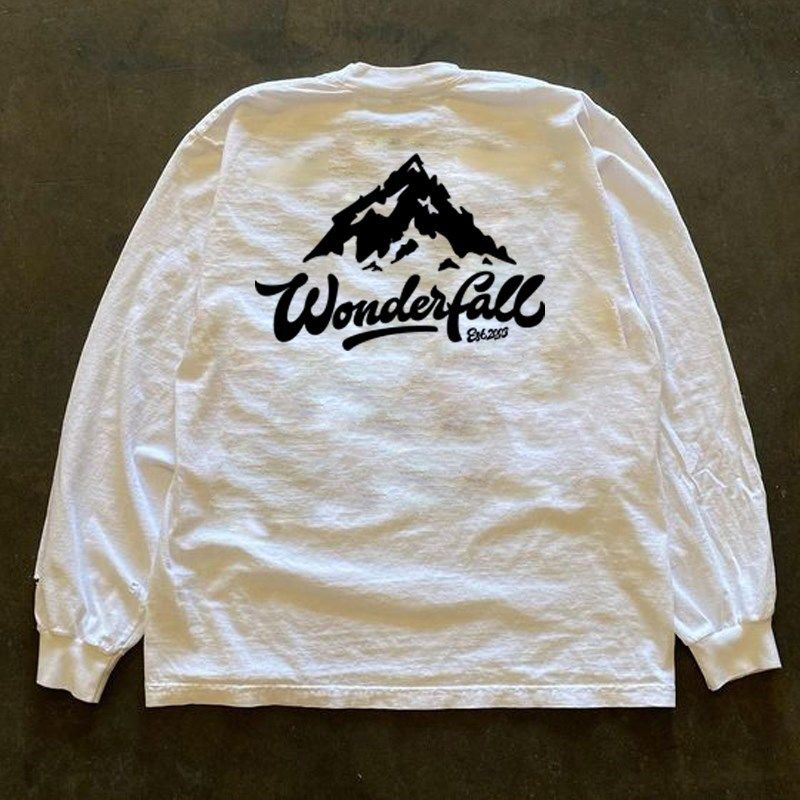 不谈钱只谈元 欧美hiphop高街山川小众设计感上衣长袖t恤男女情侣,运动服/休闲服装,运动T恤,淘宝优惠券,粉丝福利购,淘宝优惠卷