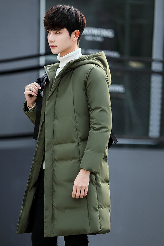 中长款棉衣男士1243外套韩版棉袄学生冬装加厚棉服M7187-P80,男装棉衣,电商A128