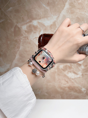 手镯式叠戴设计感AppleWatch表带