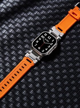 适用苹果手表ultra2代AppleWatchSeries10表带iwatch机甲风表带