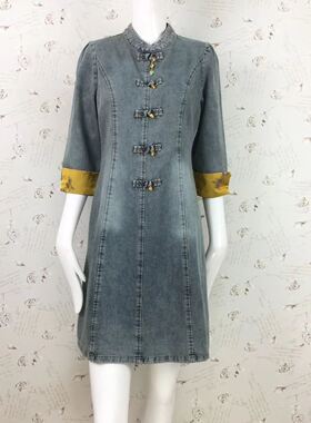 2024春夏新款 锦程新妤JC24Q8819牛仔连衣裙 专柜正品489