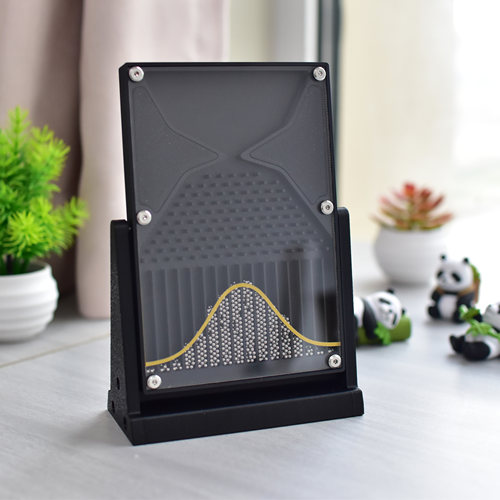 高尔顿板Galton board正态分布数学模型科学摆件减压礼物教学教具