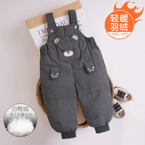 宝宝羽绒裤背带冬季外穿