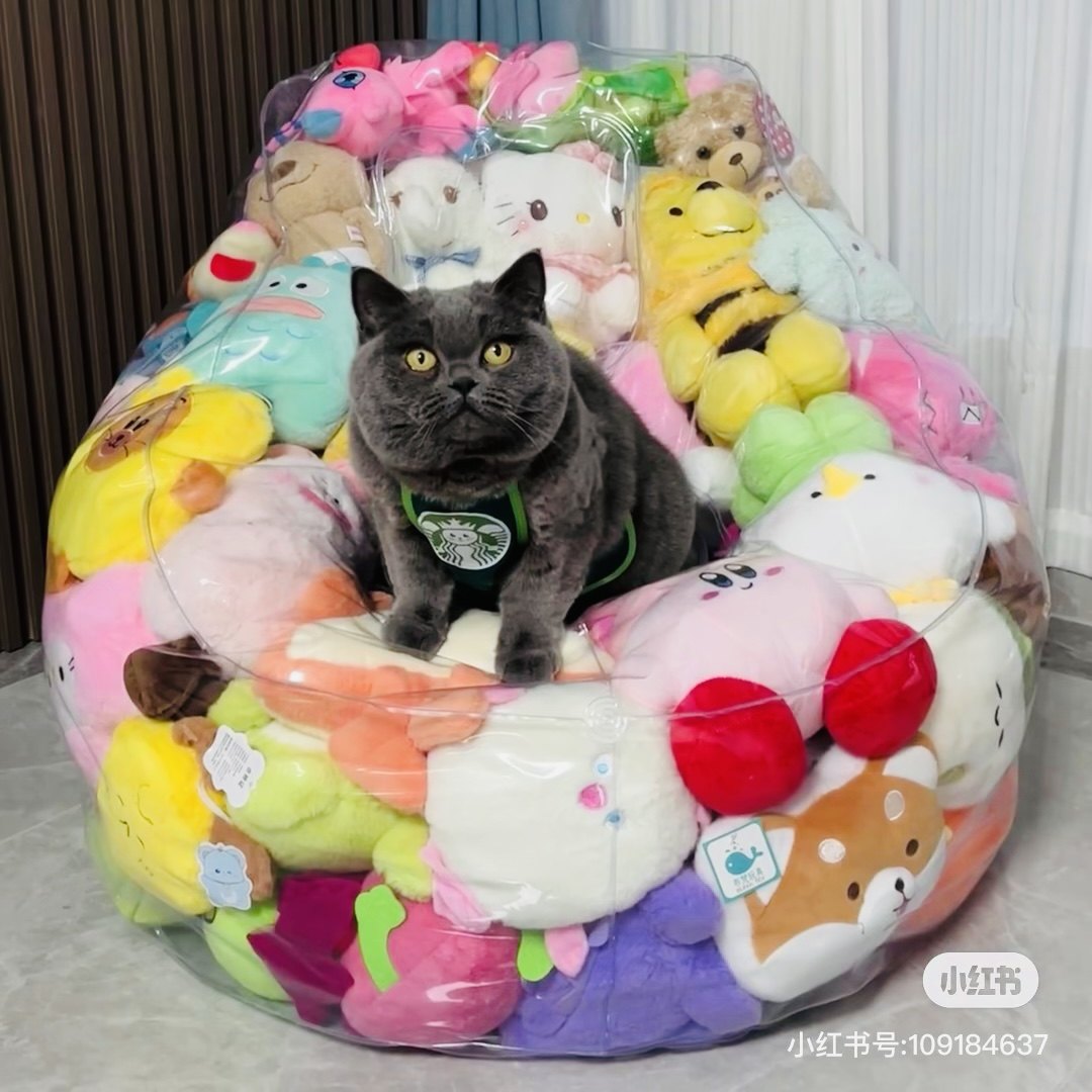 眸外透明塞娃娃专用沙发套绑绳设计开口款娃娃支撑沙发非充气款