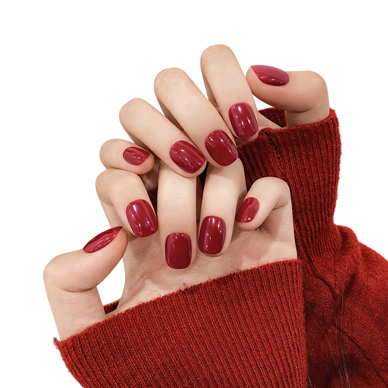 云皙车厘子红美甲穿戴2023年新款