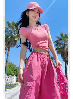 短袖t恤女2026新款巨好看的短袖上衣气质女神超火减龄修身上衣夏