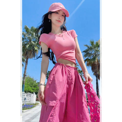 短袖t恤女2026新款巨好看的短袖上衣气质女神超火减龄修身上衣夏