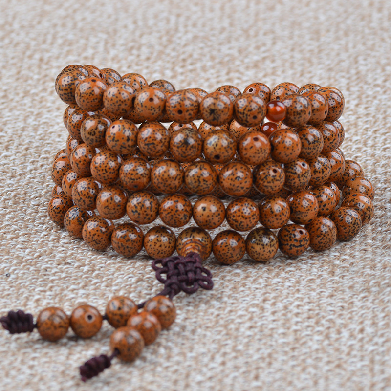 天然老式星月菩提子108颗