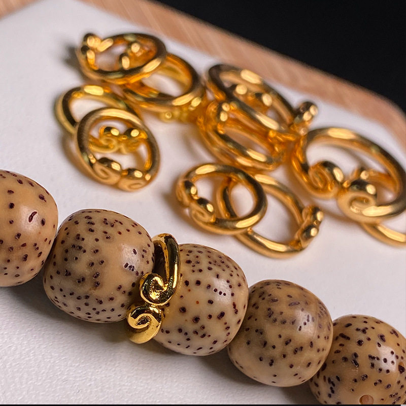 8k紧箍咒卡环卡子金刚星月猴头凤眼菩提108佛珠diy配件文玩配饰品