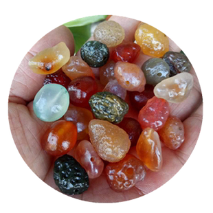 天然阿拉善散籽戈壁石葡萄干玛瑙原石筋脉石散珠diy手串项链配饰