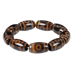 西藏老天珠手串原石手链一线药师天眼玛瑙项链文玩佛珠男女款饰品