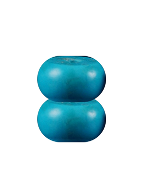 仿蓝绿松石色隔片算盘珠扁珠隔片DIY散珠佛珠配件直径8*5mm6*4mm