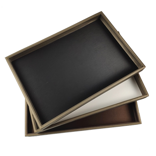 拉丝皮直播间展示平托盘首饰品珠宝摆放柜台黄金手串镯表项链看货