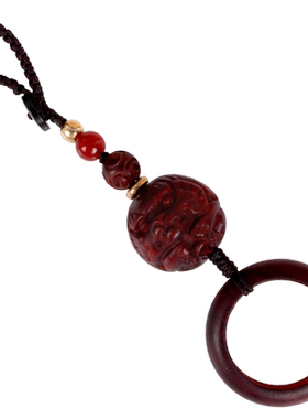 通用紫檀木钥匙扣手机链