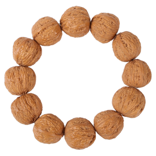 野生核桃手串男文玩京八棱秋子手持门头沟桩正老树红皮把玩核桃