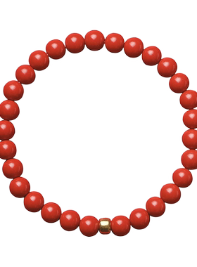 本命年朱砂手串生肖紫金砂红色