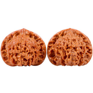 文玩核桃狮子头大尺麒麟纹官帽四座楼手玩大众精品男士手把件把玩