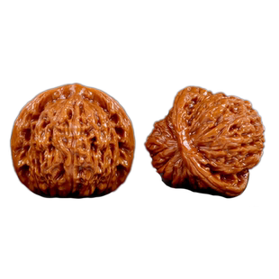 文玩核桃四座楼狮子头手把件精品麒麟官帽把玩包浆古玩手串男盘玩