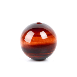 天然红虎眼串珠散珠子黄虎眼圆珠DIY水晶手链吊坠项链配件材料