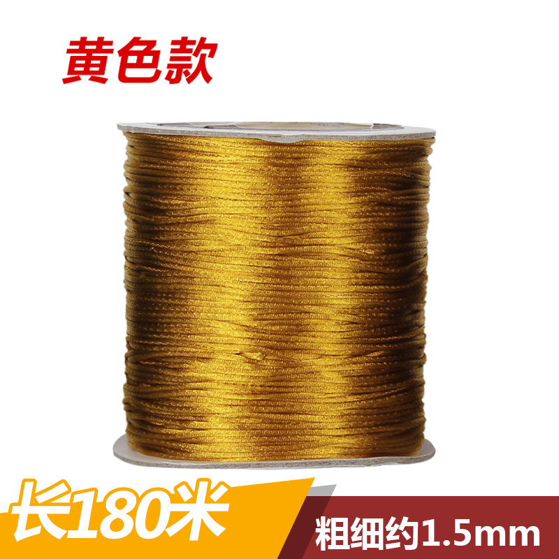 DIY HANDMADE BEADED WIRE COTTON THREAD JADE THREAD BRAIDED THREAD BRACELET ROPE JADE ROPE NON-ELASTIC THREAD LARGE ROLL