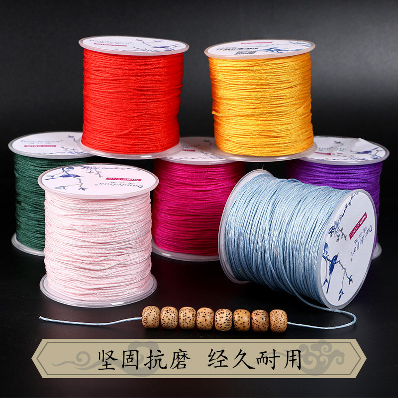 HANDMADE HAND BRACELET BRAIDED LINE DANDELION 72 JADE LINE RED ROPE BRACELET LINE NON-ELASTIC HANDMADE COLOR LINE FOR MEN AND WOMEN