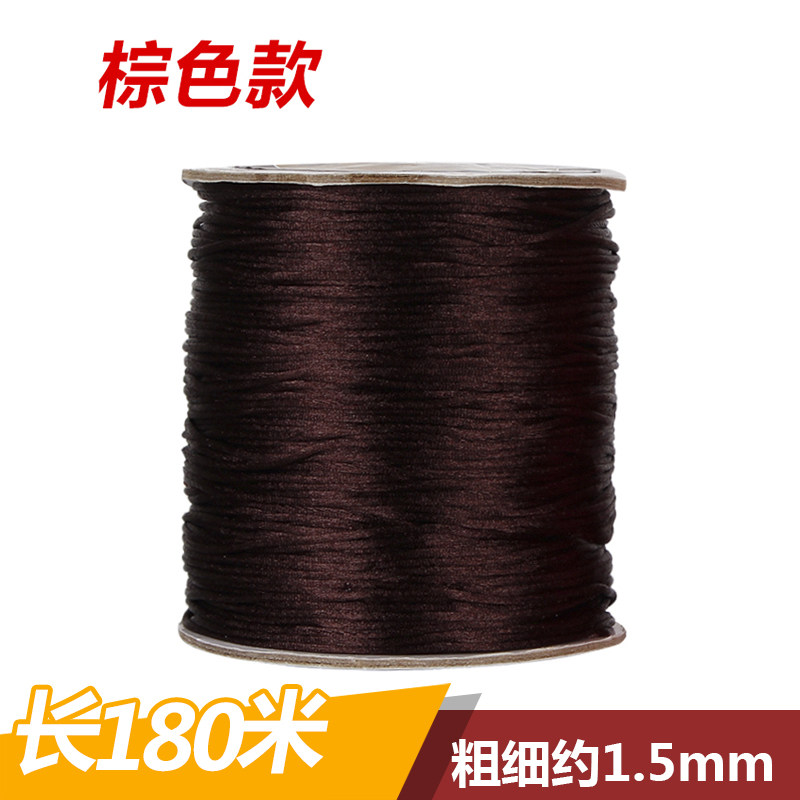 DIY HANDMADE BEADED WIRE COTTON THREAD JADE THREAD BRAIDED THREAD BRACELET ROPE JADE ROPE NON-ELASTIC THREAD LARGE ROLL