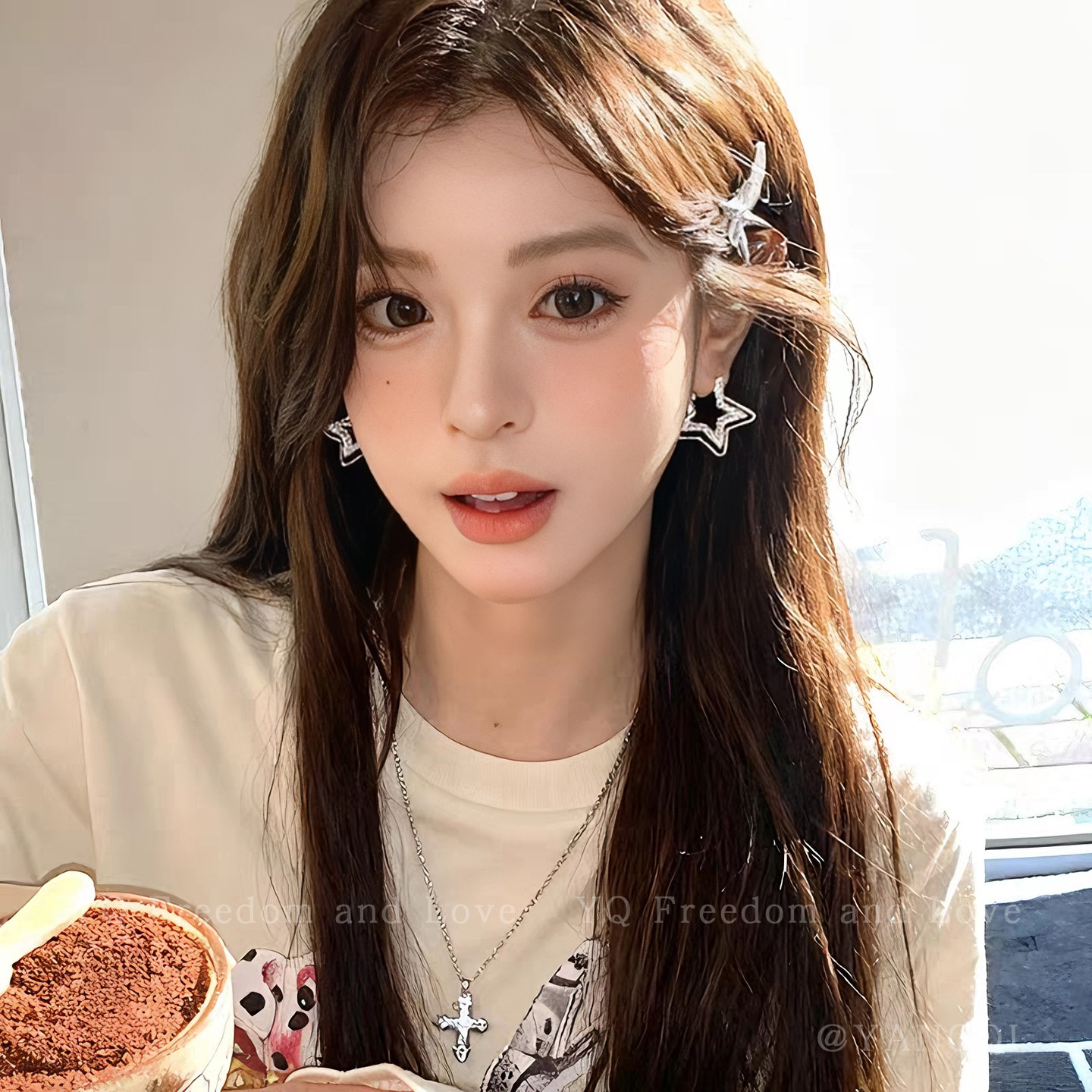 方圆脸自留！碎银子星星爱心耳钉女轻奢高级感学生党耳环百搭耳饰