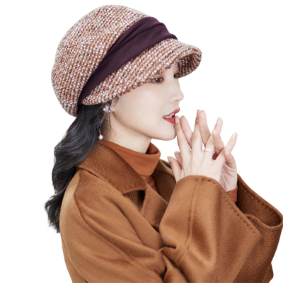帽子女春秋八角帽韩版贝雷帽