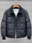 2025年新款 冬季 轻薄羽绒服男防寒保暖商务休闲翻领白鸭绒夹克外套