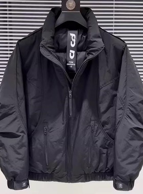 羽绒服外套男士冬季新款2025宽松潮牌保暖白鸭绒防寒上衣美式休闲