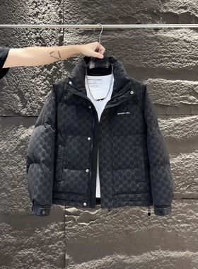 2025新款羽绒服男款冬季高级感加厚高充绒量袄子短款潮牌帅气外套