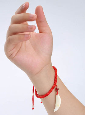 红色手链个性脚链红绳编织宝宝