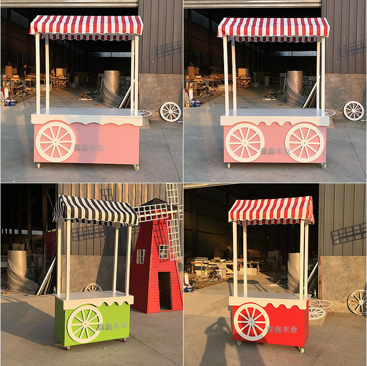 商场售货车促销车花车移动促销车售卖车木奶茶车摊位车小吃车现货