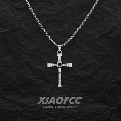 速度与激情同款十字架项链男女