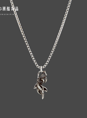 复古「鹿角生花」项链男女款小众