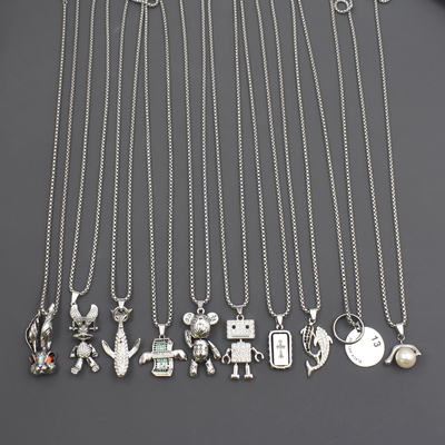 长款嘻哈项链小众痞帅潮牌毛衣链