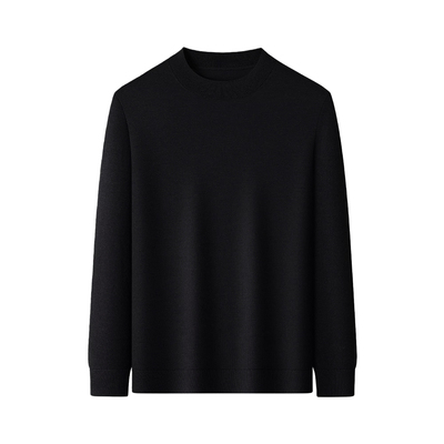 男士厚款丨新澳精纺美丽诺羊毛丨100绵羊毛丨四平针针织衫-MY6458