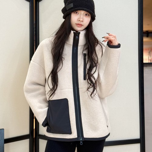 蒙特利尔丨羊毛外套丨宽松立领双头拉链秋冬保暖外套-MY6491