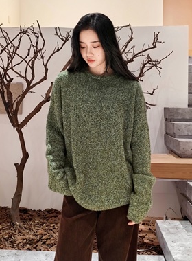 青山如黛丨康宝莱ROSELLE真丝羊绒圈圈纱丨超软糯羊绒衫- MY6532