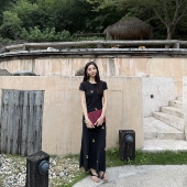 100桑蚕丝 45°斜裁 16姆米真丝双绉飞袖 云梦泽 连衣裙 MY6088