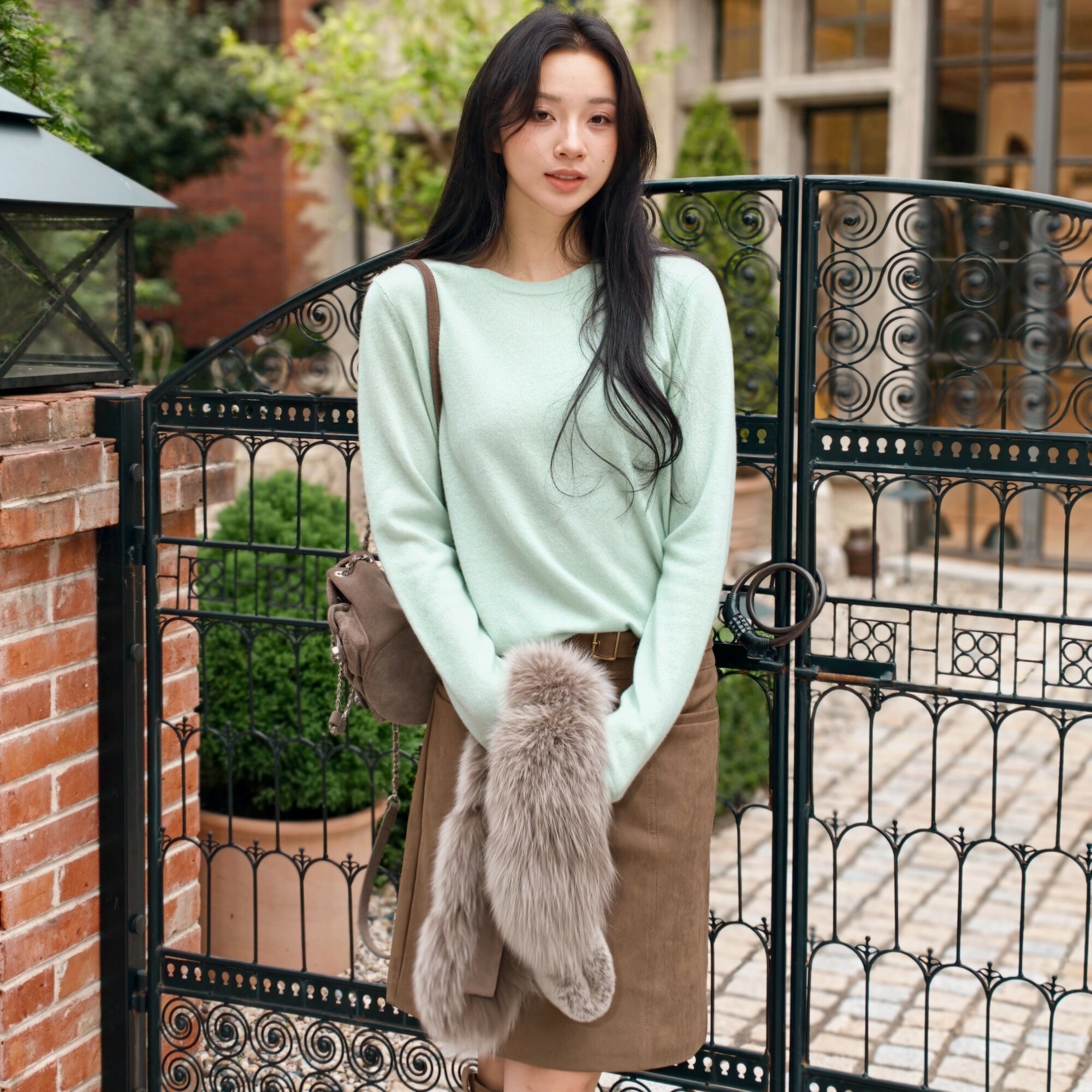 应许之境丨小山羊绒Baby Cashmere丨100山羊绒丨圆领羊绒衫-7162