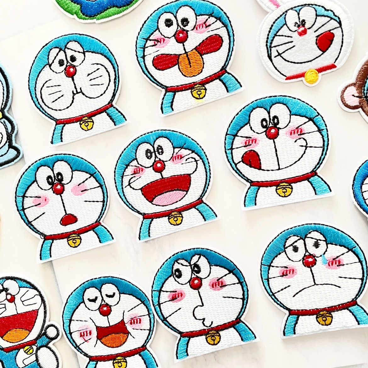 刺绣布贴卡通哆啦a梦机器猫动画