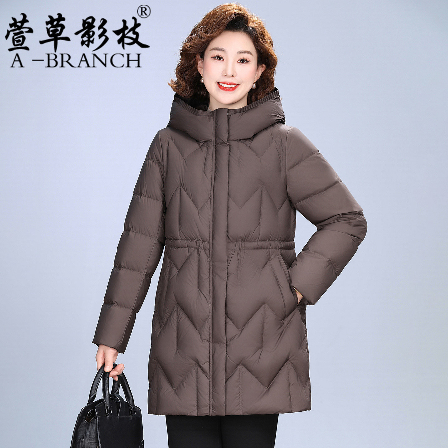 50多岁妈妈羽绒服冬季连帽白鸭绒2025新款洋气休闲中老年女士外套,女装/女士精品,中老年女装,淘宝优惠券,粉丝福利购,淘宝优惠卷