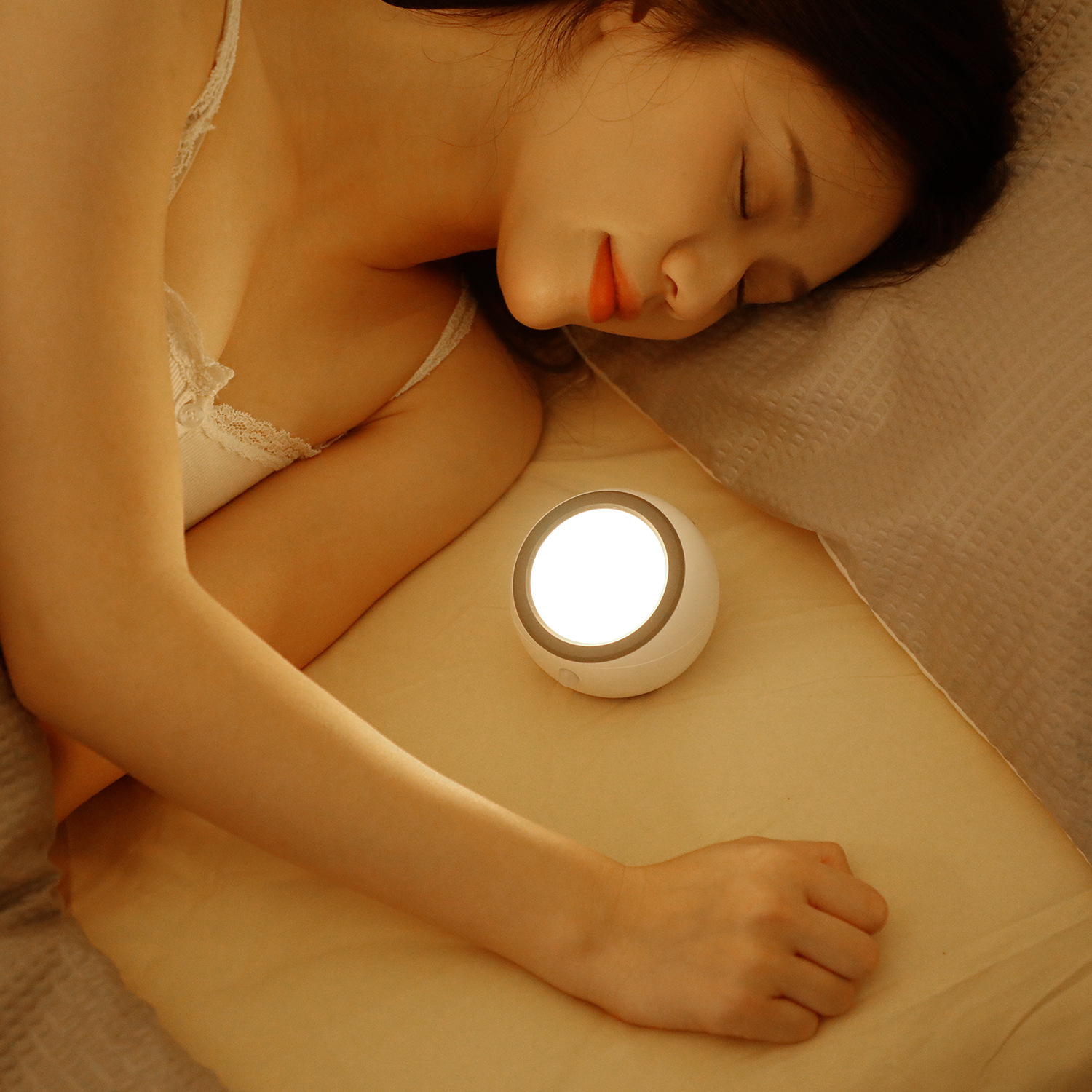 白噪音睡眠仪 人体感应小夜灯 呼吸灯睡眠仪