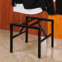 可折叠桌腿支架正方形 折叠桌架子 铁桌腿 桌子腿 方桌腿支架金属