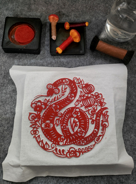 新款十二生肖瓦当拓片学生研学教材教具12属相动物陶砖建筑装饰