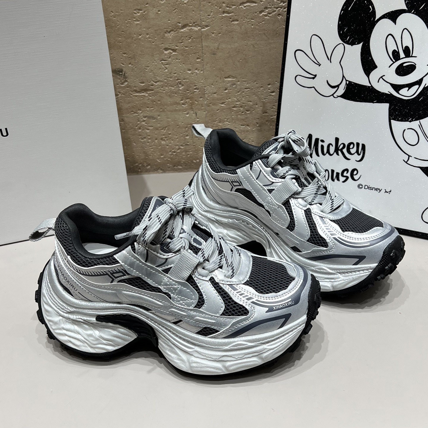 厚底增高老爹鞋女早春炸街欧货潮流配阔腿裤小个子增高女鞋运动鞋,女鞋,老爹鞋,淘宝优惠券,粉丝福利购,淘宝优惠卷